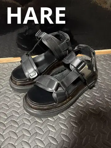 HARE 하레 샤크 샌들 에어 블랙 스트랩 포함