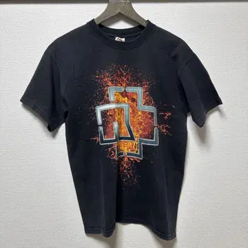 프룻 오브 더 룸 람슈타인 양면 프린트 밴딩 티셔츠