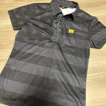 LOUDMOUTH 피케 셔츠 M 블랙 별 패턴