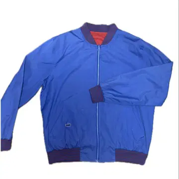 90s 라코스테 리버서블 나일론 블루종 스윙탑