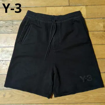 Y-3 블랙 맨투맨 숏 팬츠