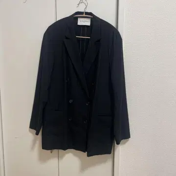 UNITED ARROWS 더블 브레스트 라이트 자켓 린넨 코튼