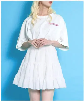 PUNYUS 티어드 미니 스커트