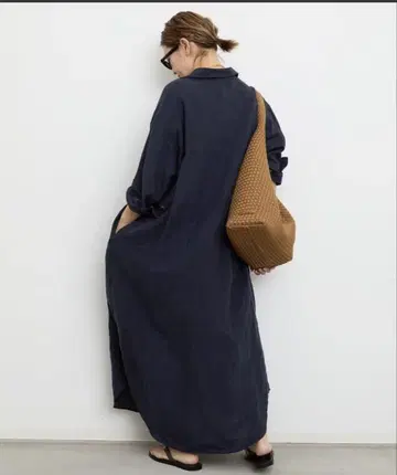 LInen 셔츠 드레스 [36]