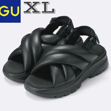 볼륨 밑창 퍼프 스포츠 샌들 블랙 XL 355913