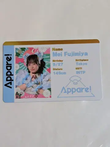 Appare! 프로필 카드