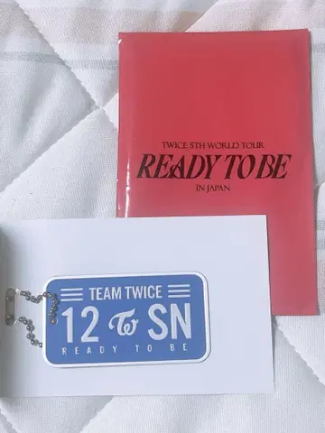 TWICE 사나 READY TO BE 랜덤 플레이트 키링
