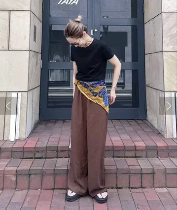 차오패닉 티피 테크 린넨 와이드 팬츠 pon테라 기획