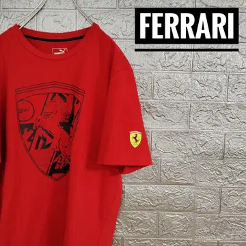 페라리 Ferrari 푸마 PUMA 구제 의류 티셔츠 빨간색 L