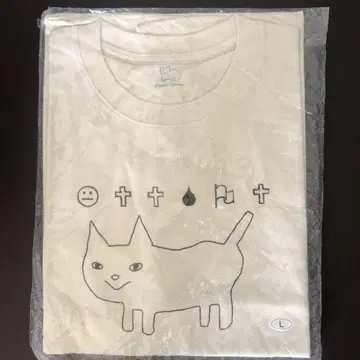 요네즈켄시 라이브 굿즈 공상 고양이 화이트 티셔츠
