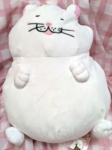 뚱보 고양이 봉제 인형 빅 화이트