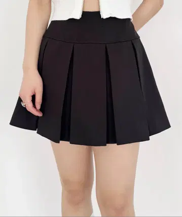 Heather 와이드 플리츠 미니 스커트 2