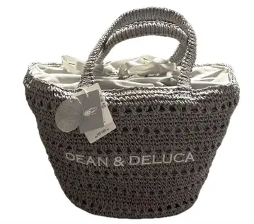 DEAN & DELUCA 빔즈 크로셰 바스켓 백 M 그레이