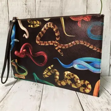 SELETTI TOILETPAPER 파우치 백 Snakes 블랙