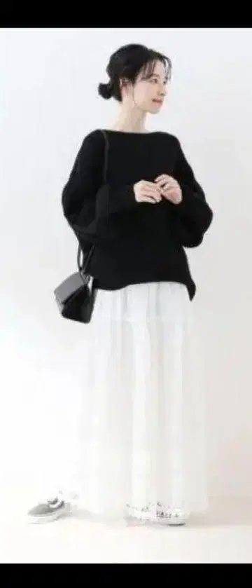 SLOBE IENA 자수 레이스 스커트 화이트