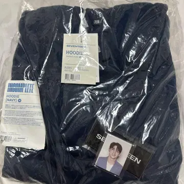 세븐틴 불완전 후드티 증명사진 포함 M 사이즈