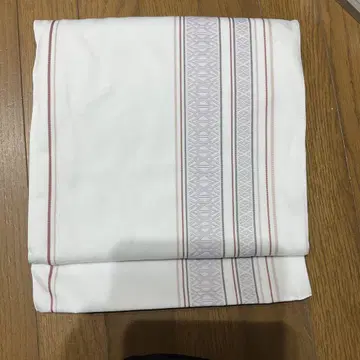 나고야 오비 헌상 패턴 화이트 만들기 오비