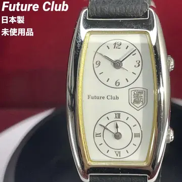 진품 미사용 Future Club 더블 페이스 QZ 일본제 손목시계