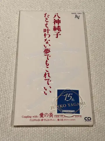 야가미 준코 CD 싱글 '비록 이루어지지 않는 꿈이라도 이대로 괜찮아'