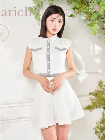 다리치 darich 파이핑 썸머 트위드 니트