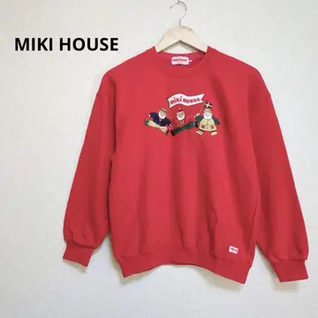 MIKI HOUSE 미키 하우스 크루넥 트레이닝복 맨투맨 빨간색 M