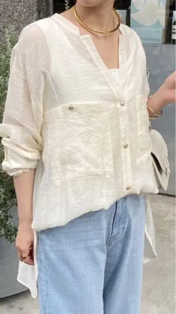 빈티지 라이크 시어 셔츠