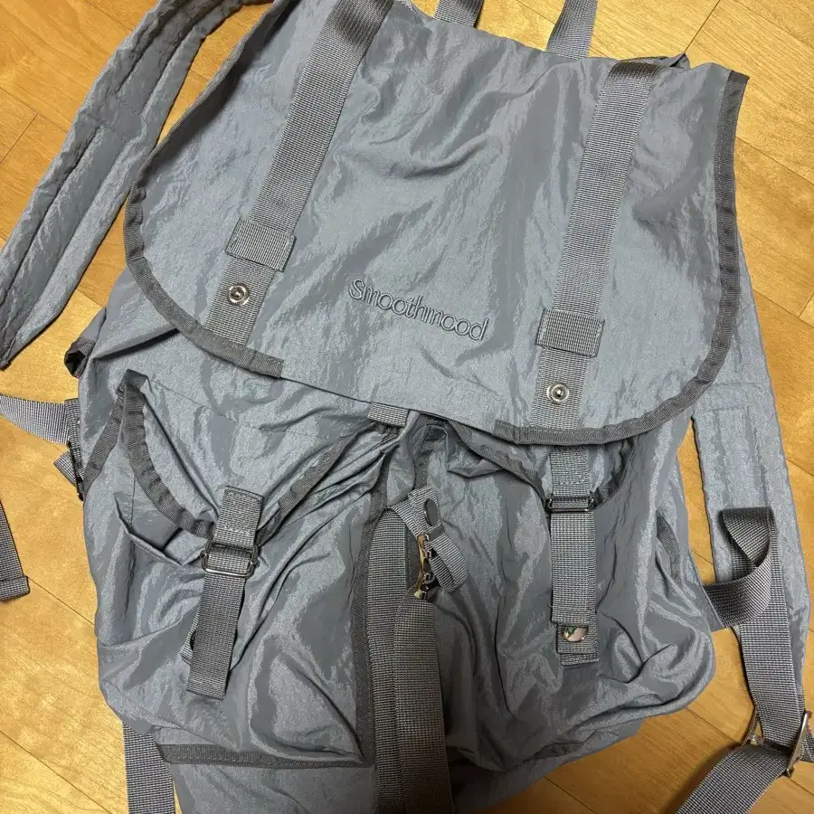smoothmood Off Duty Backpack in Blue Fog on Bunjang Global Site.