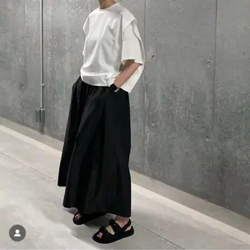 LOHEN 하이 카운트 그로그랭 스커트 팬츠