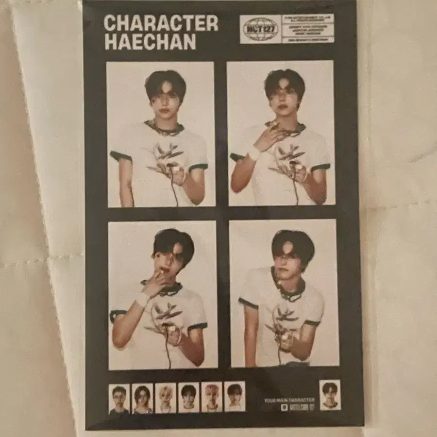 NCT127(4人メンバー)直筆サイン 2021シーグリ A4ポスター NCT | 엔시티 2025 Nct 127 Season's Greetings 4-Cut Photo