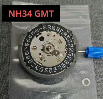 무브먼트 NH34 GMT TMI SEIKO MOD 부품 날짜 블랙