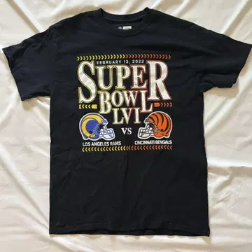 슈퍼볼 LVI 티셔츠 블랙 NFL