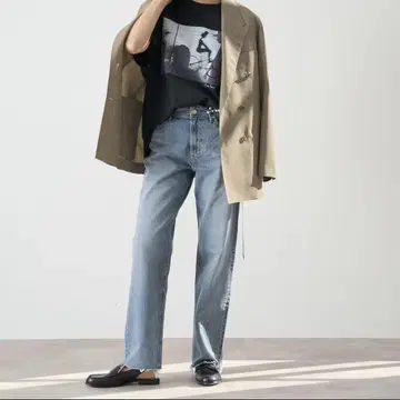 IENA YANUK 별주 LOWRISE LEA 스트레이트 데님 LEA