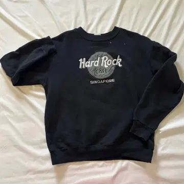 레어 Hard Rock Cafe 싱가포르 자수 맨투맨