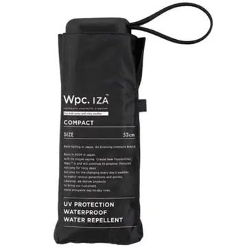 택 포함 새상품 Wpc. IZA 블랙 접이식 우산 53cm 검정