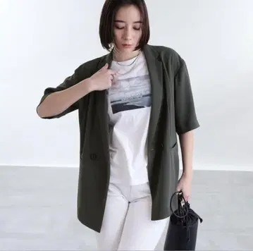 인디비 더블 반팔 자켓