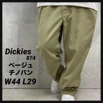 디키즈 874 베이지 치노 팬츠 빅 사이즈 워크 W44 L29
