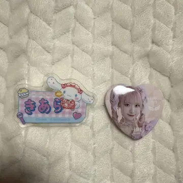 사이토 키아라 네임 배지 캔뱃지 세트