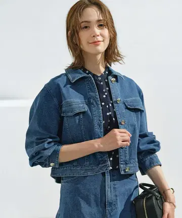 쿠미쿄쿠 라이트 데님 자켓 [반값 이하!