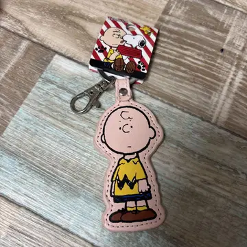 새상품 PEANUTS 찰리 브라운 인조 가죽 키링