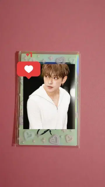 Ateez 홍준 친필 사인 폴라로이드 사인 사인