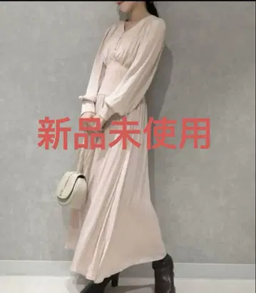 미사용 새상품 snidel 스나이델 허리 리브 원피스