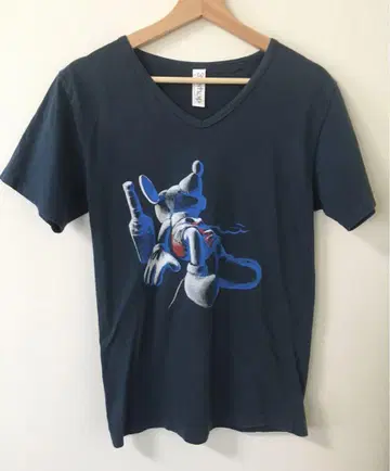 3gshop V넥 티셔츠 네이비 GOODSGOOD 태국제