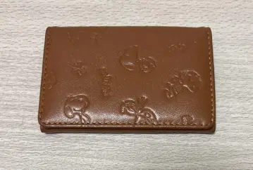 스누피 SNOOPY 코스튬 가죽 명함지갑 (카멜)