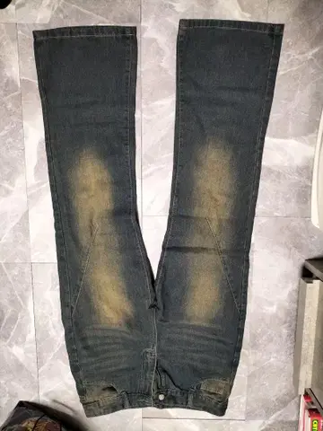 다크 블루 플레어 데님