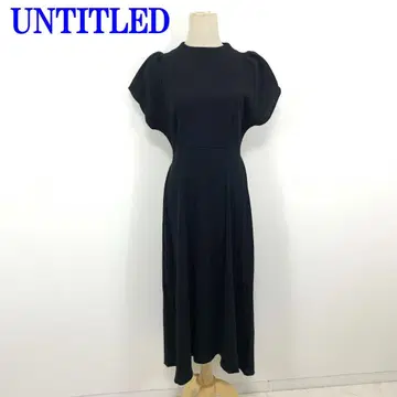 언타이틀 롱 원피스 블랙 코튼 폴리에스테르 1 C3784