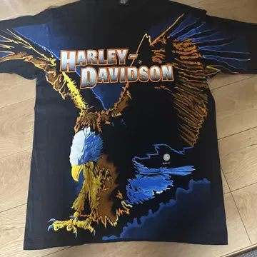 HARLEY-DAVIDSON 이글 프린트 티셔츠 L