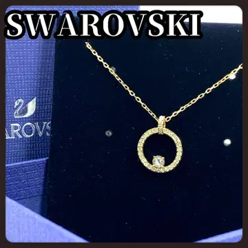 SWAROVSKI 스와로브스키 서클 목걸이 골드