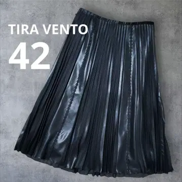 TIRA VENTO 블랙 검정 플리츠 스커트