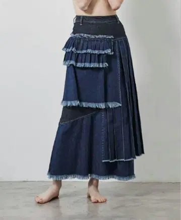 [가격 인하] UN3D. 데님 스커트 Made in JAPAN DENIM