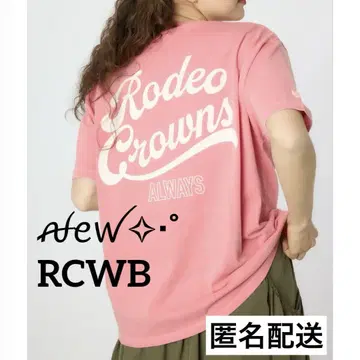 새상품 로데오 크라운 LOGO 가공 COLORED 티셔츠 RED